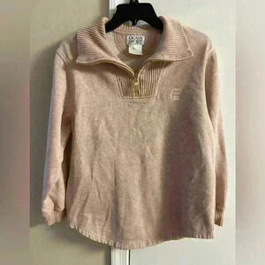 Escada‎ sport sweatshirt vintage heather pink 1/4 zip up pullover. Medium
